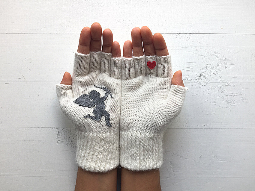 Плетени ръкавици със симпатични фигури
