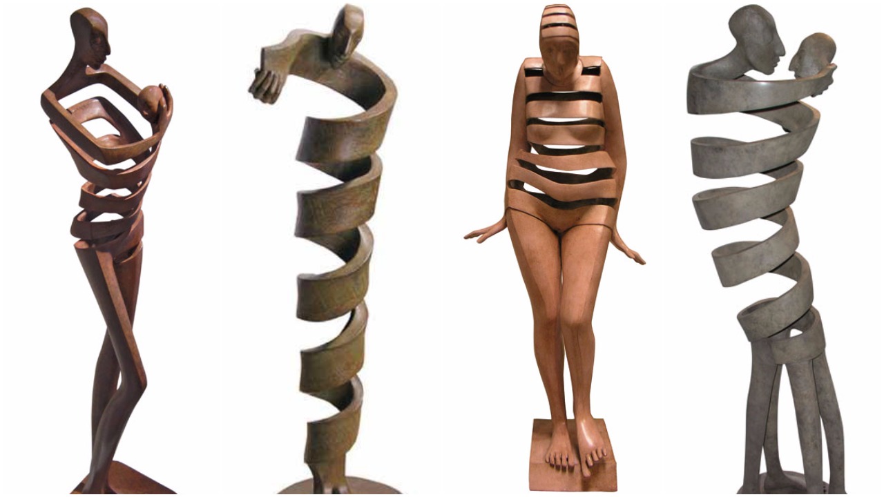 Силата и слабостите на човека в креативни скулптури