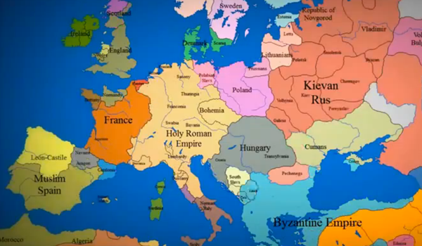 Как са се променили границите в Европа през последните 1000 години