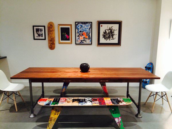 Уникални идеи: скейтборд като част от интериора на дома