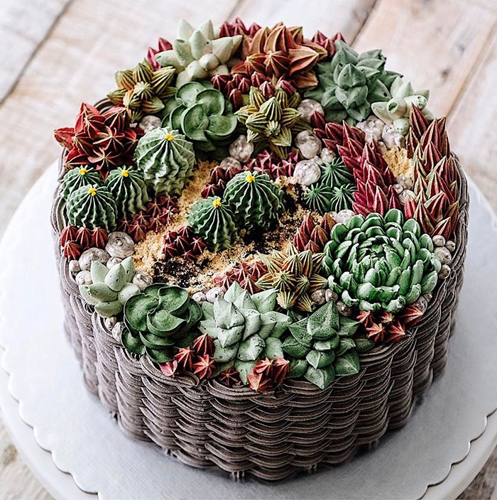 Уникални торти, покрити с "бурна растителност"