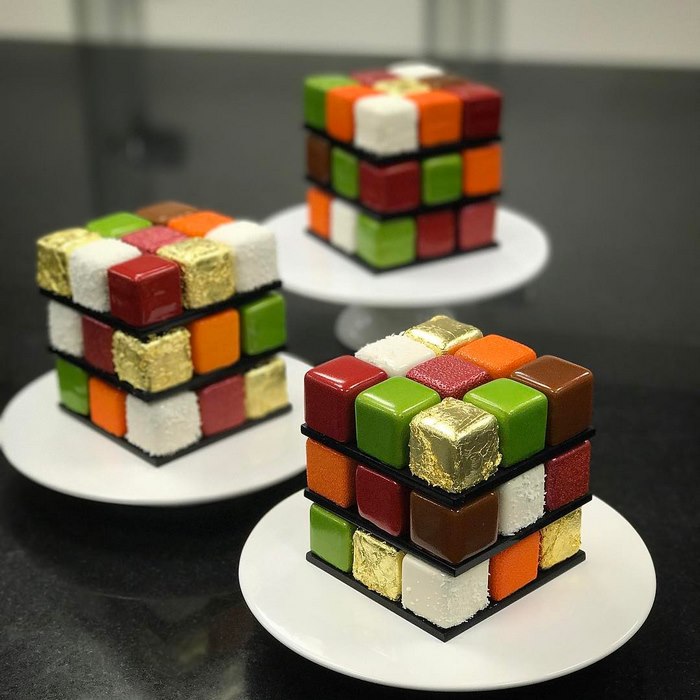 Кубчето на Рубик като торта