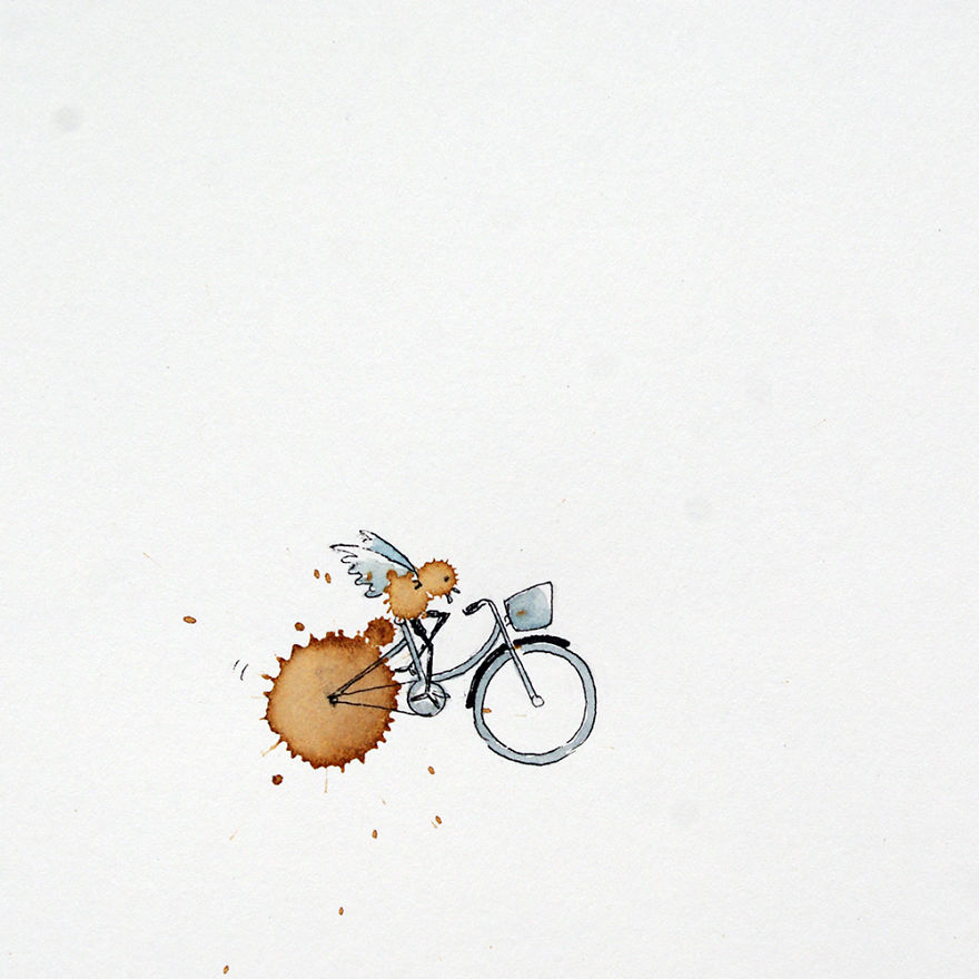 Умишлено разлято кафе, което ражда приключения с велосипед