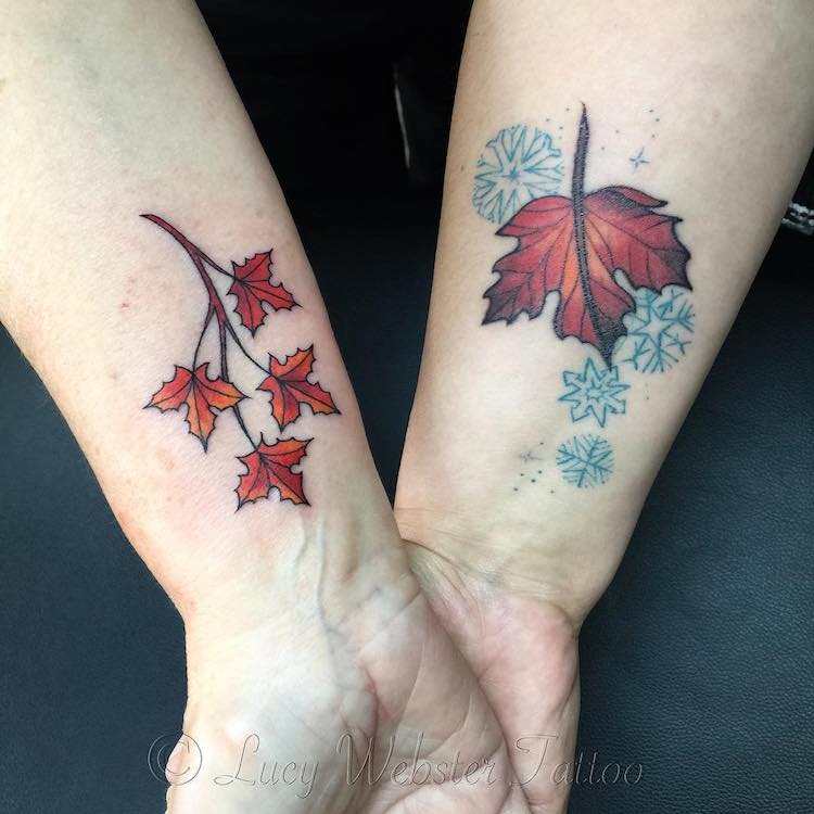 Оригинални татуировки за майки и дъщери