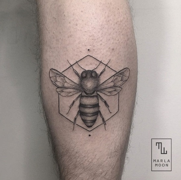 70 сладки татуировки с пчели