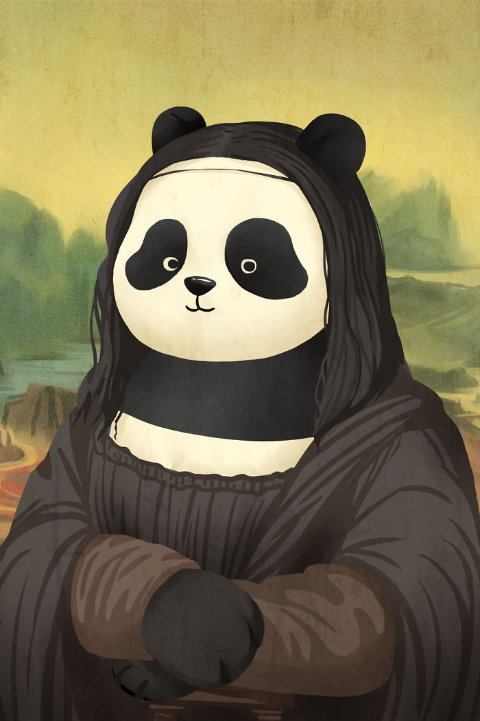 Известени картини, изглеждащи по-добре с панди
