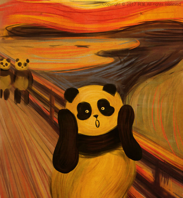 Известени картини, изглеждащи по-добре с панди