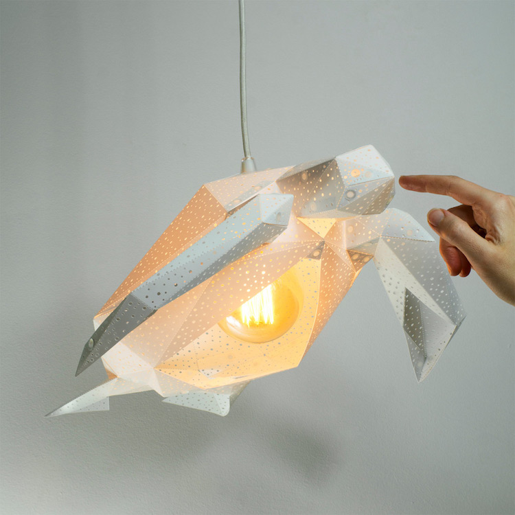 Ефектни хартиени лампи във формата на животни