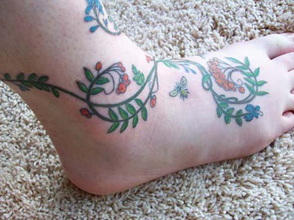 60 дамски татуировки за глезена