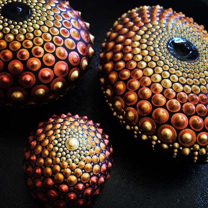 Уникални 3D  камъчета с мандали
