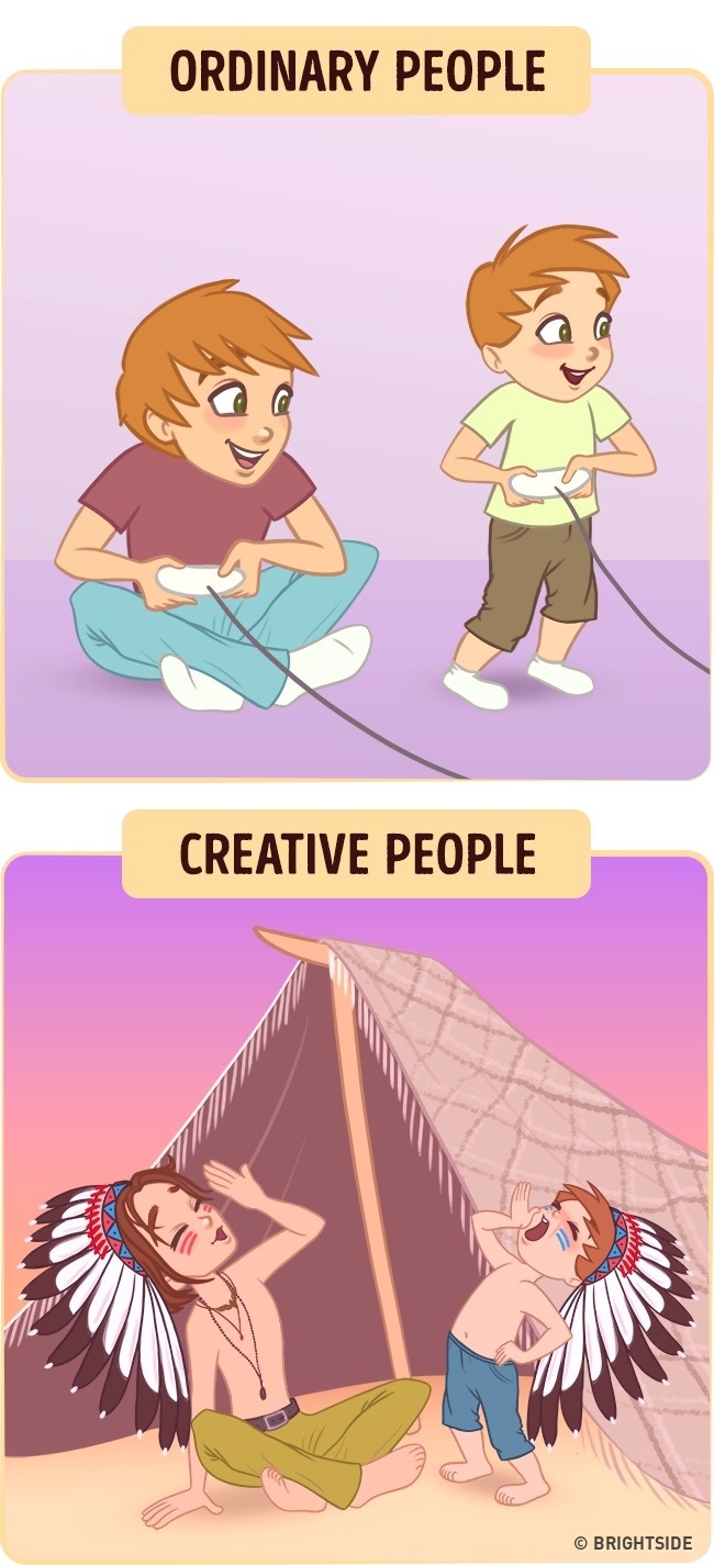 Илюстрации показват как креативните хора виждат света