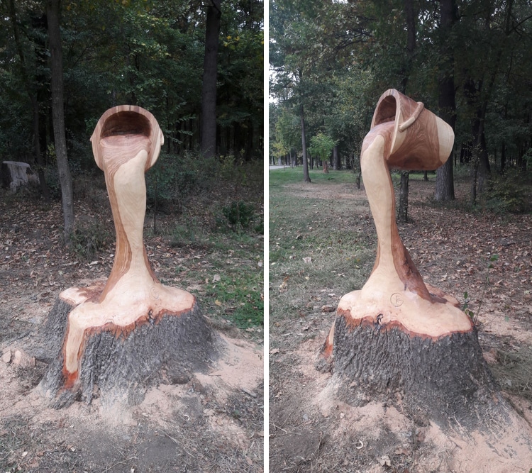 Гниещо дърво, превърнато в удивителна скулптура