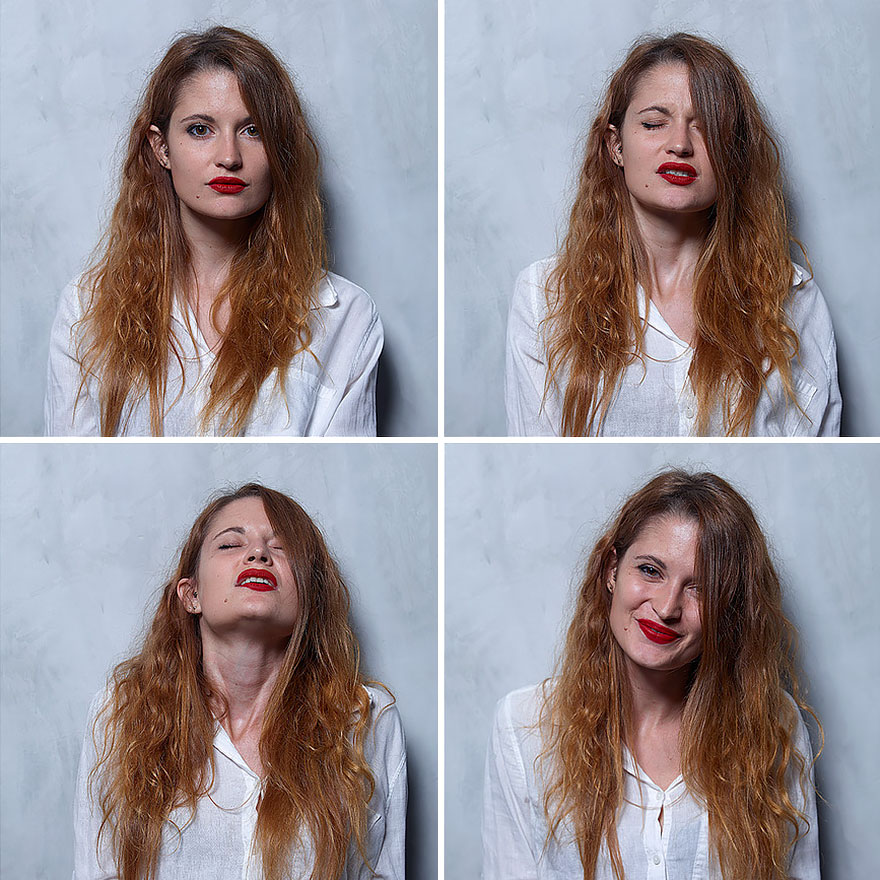 Фотограф "улавя" женското лице преди, по време и след оргазъм