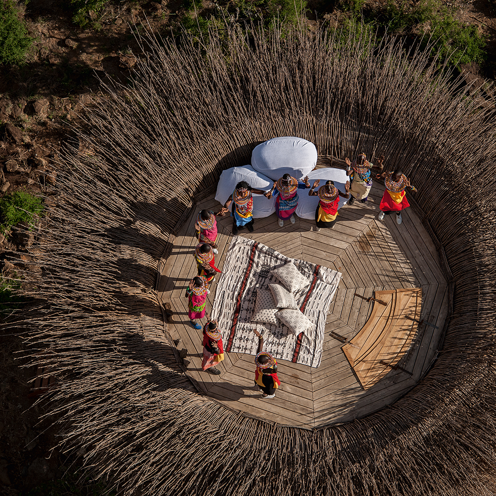 Вила за гости във формата на птиче гнездо в Кения