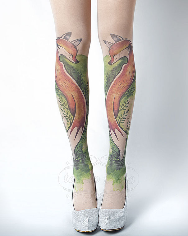 Маниашки чорапогащи, имитиращи татуировки