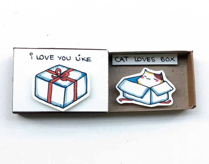 Изненадващи съобщения, скрити в кибритени кутийки, които ще направят щастлив всеки собственик на котка