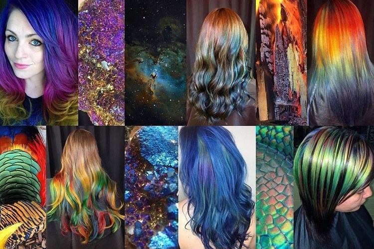 Цветовете на природата, "пренесени" върху коса
