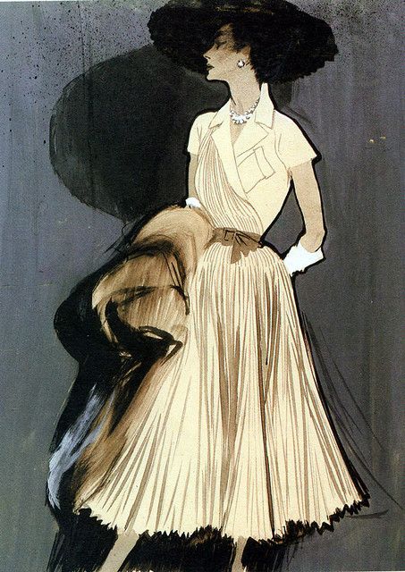 Брилянтните модни илюстрации на Рене Грюо