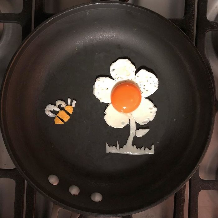 Перфектна закуска, "нарисувана" с яйца