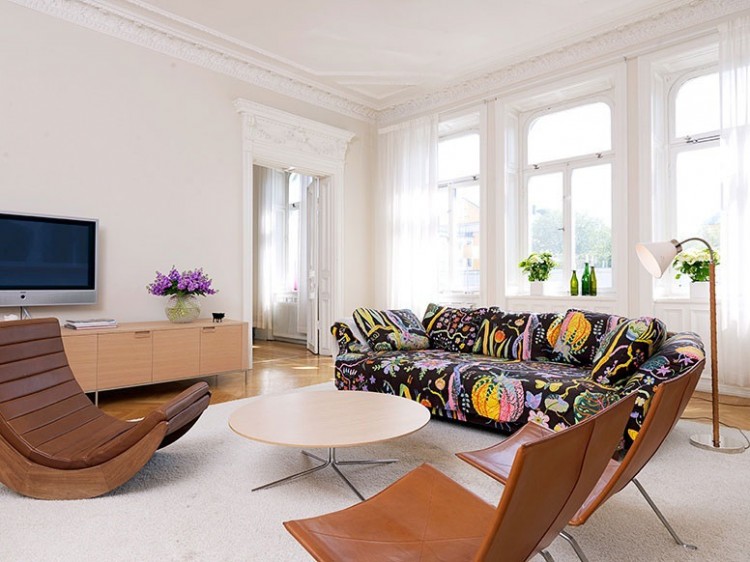 Скандинавски дизайн: светъл апартамент в Стокхолм