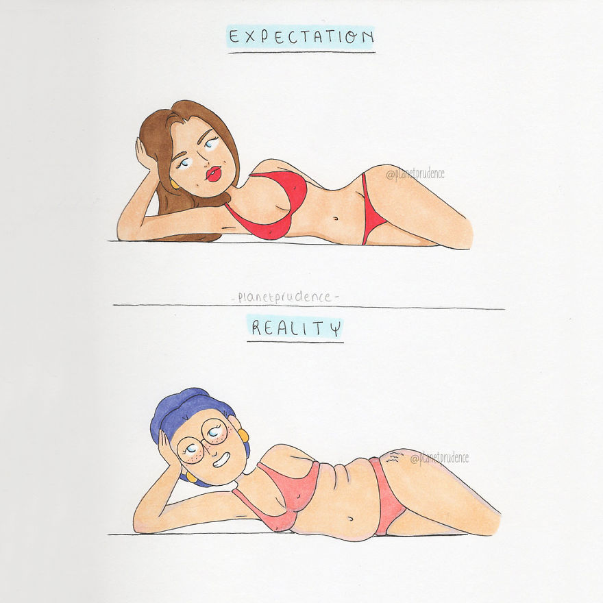Очаквания vs реалност: женските проблеми в комични илюстрации