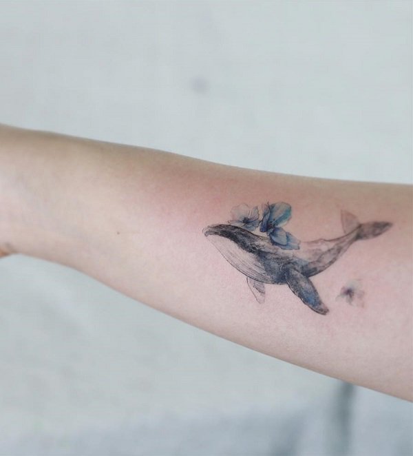 Сладки татуировки с китове
