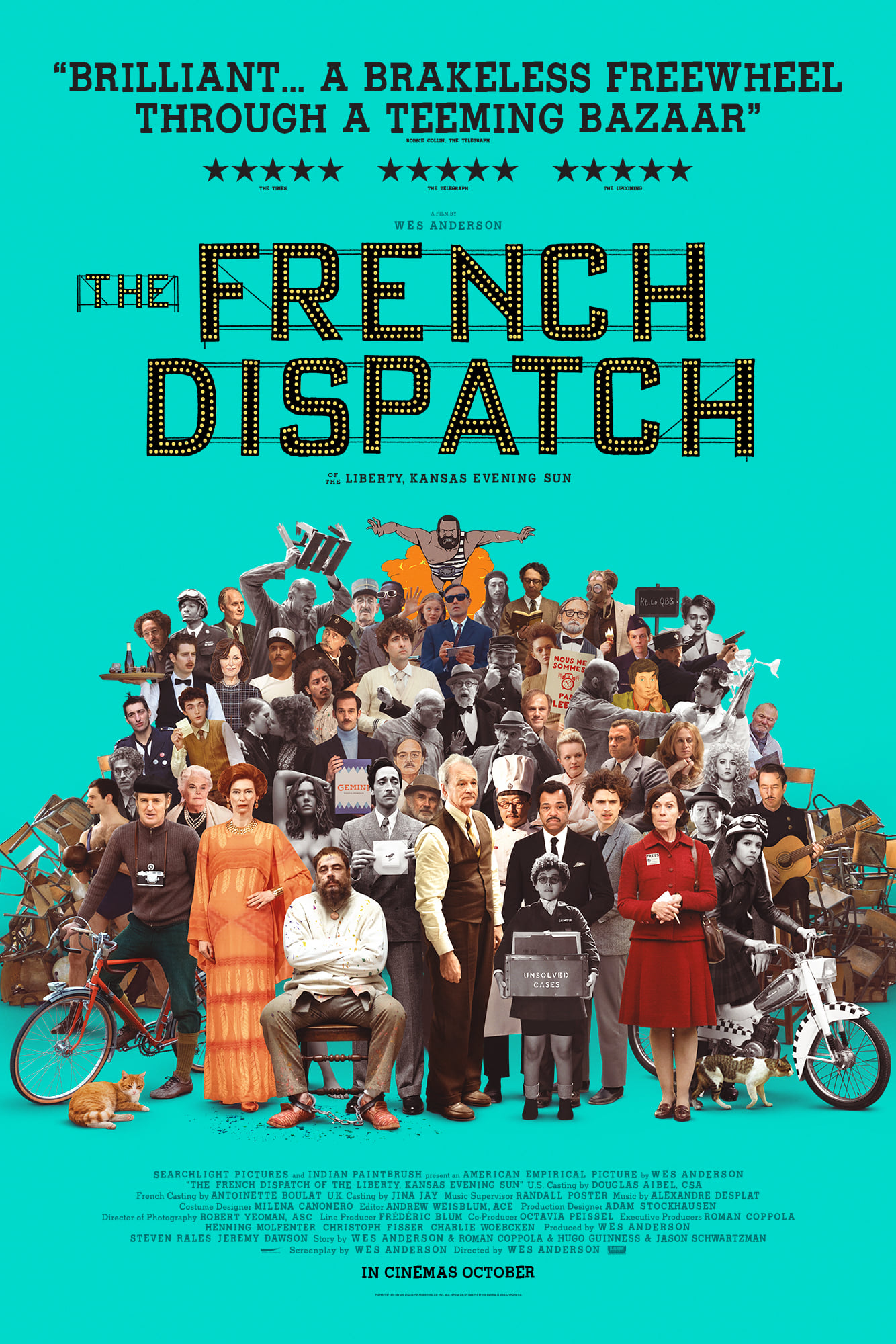 Какво да очакваме от новия филм на Уес Андерсън ''The French dispatch"