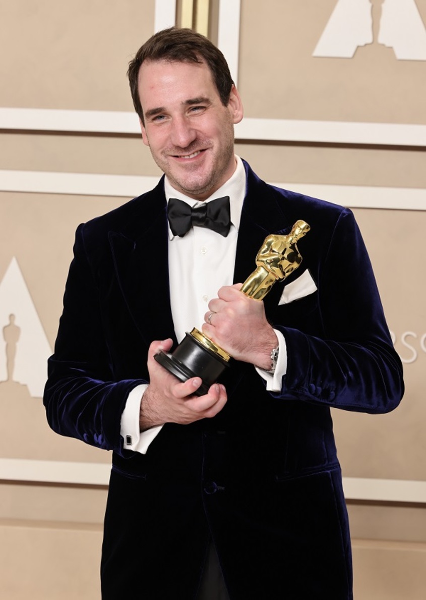 James Friend, winner of Best Cinematograph award for ’All Quiet on the Western Front’ poses in the press room during the 95th Annual Academy Awards at Ovation Hollywood on March 12, 2023 in Hollywood, California. (Photo by Rodin Eckenroth/Getty Images)