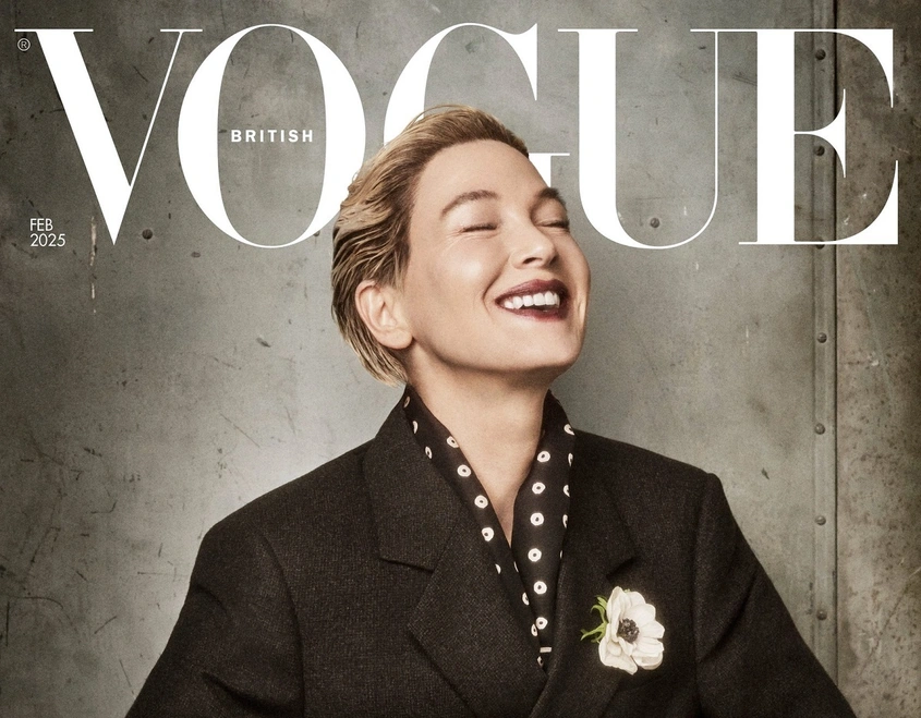 Рене Зелуегър е звездата на корицата на британския Vogue