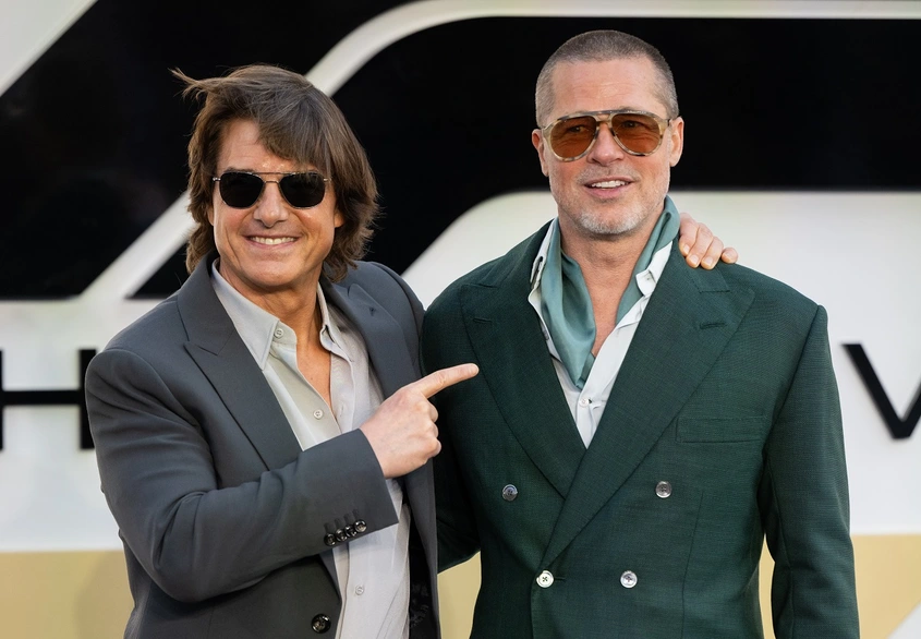 Холивудски титани на червения килим: Том Круз и Брад Пит на събитието, което всички чакаха