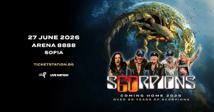 SCORPIONS отново у нас с юбилейно шоу на 27 юни 2026: 60 години рок история в Арена 8888 София