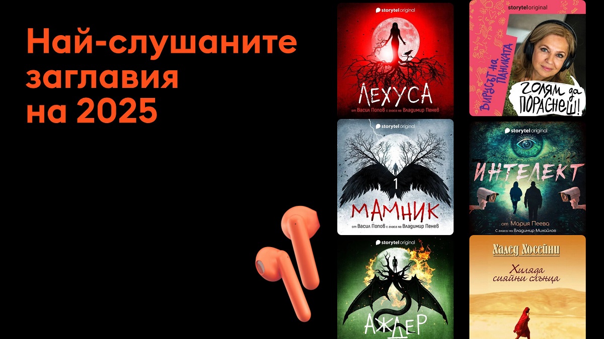 Най-слушаните автори и аудиокниги у нас са български 