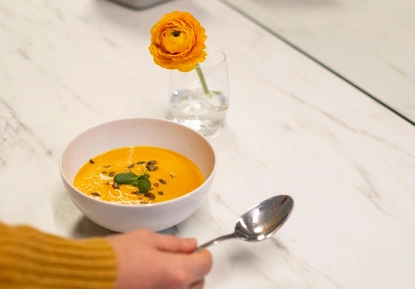 Крем супа от тиква с кокос и джинджифил