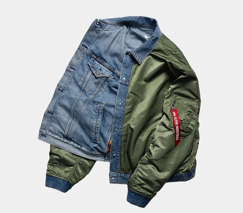 Junya Watanabe и Alpha Industries: Когато легендарният бомбър срещне денима