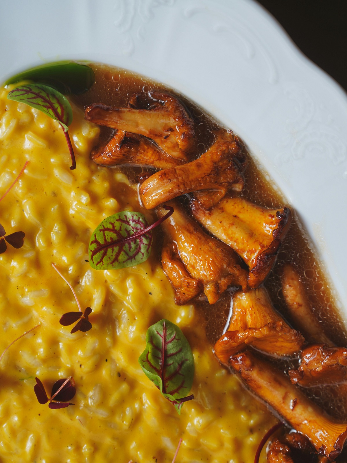 Гурме ризото с гъби и бяло вино